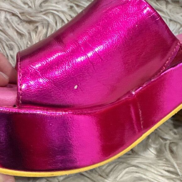 Matisse for Anthropologie metallic pink platform heels size 7 - Picture 4 of 9